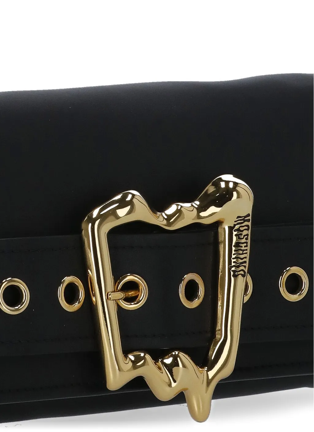 Moschino Logo-Engraved Buckle Detailed Crossbody Bag