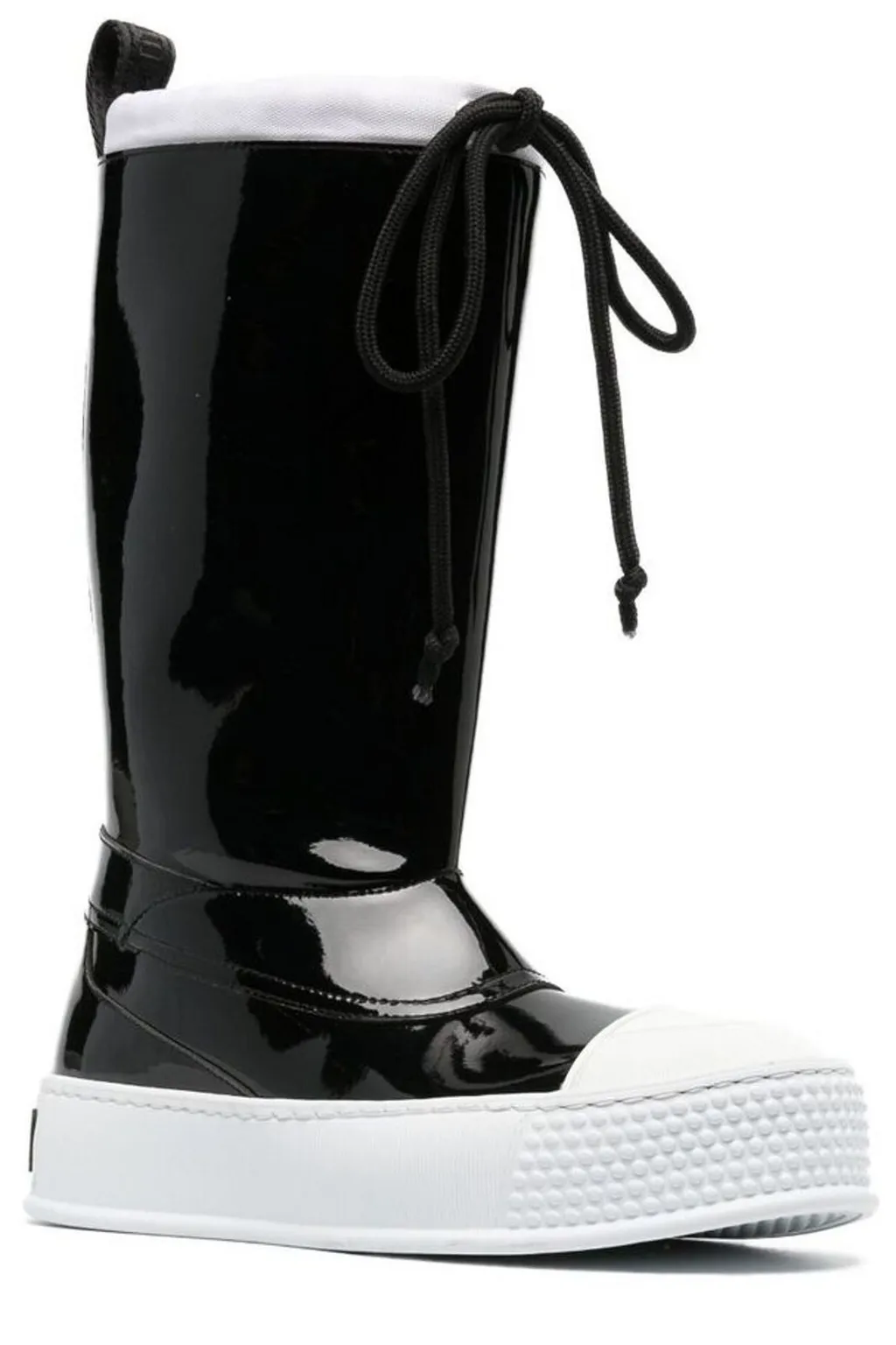 Moschino Drawstring Glossy Boots