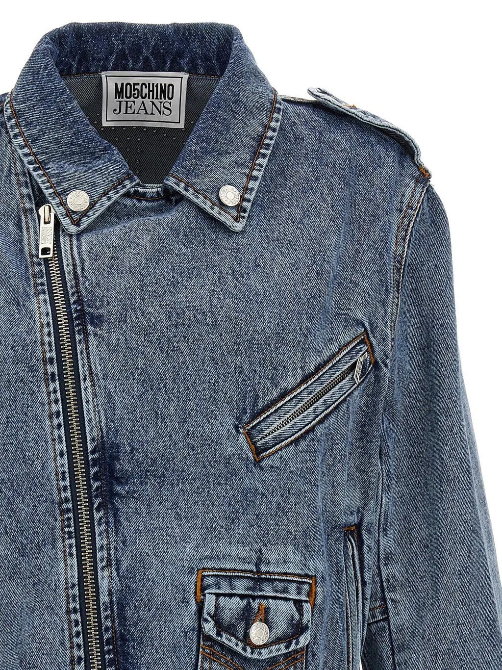 Moschino Jeans Embellished Denim Jacket
