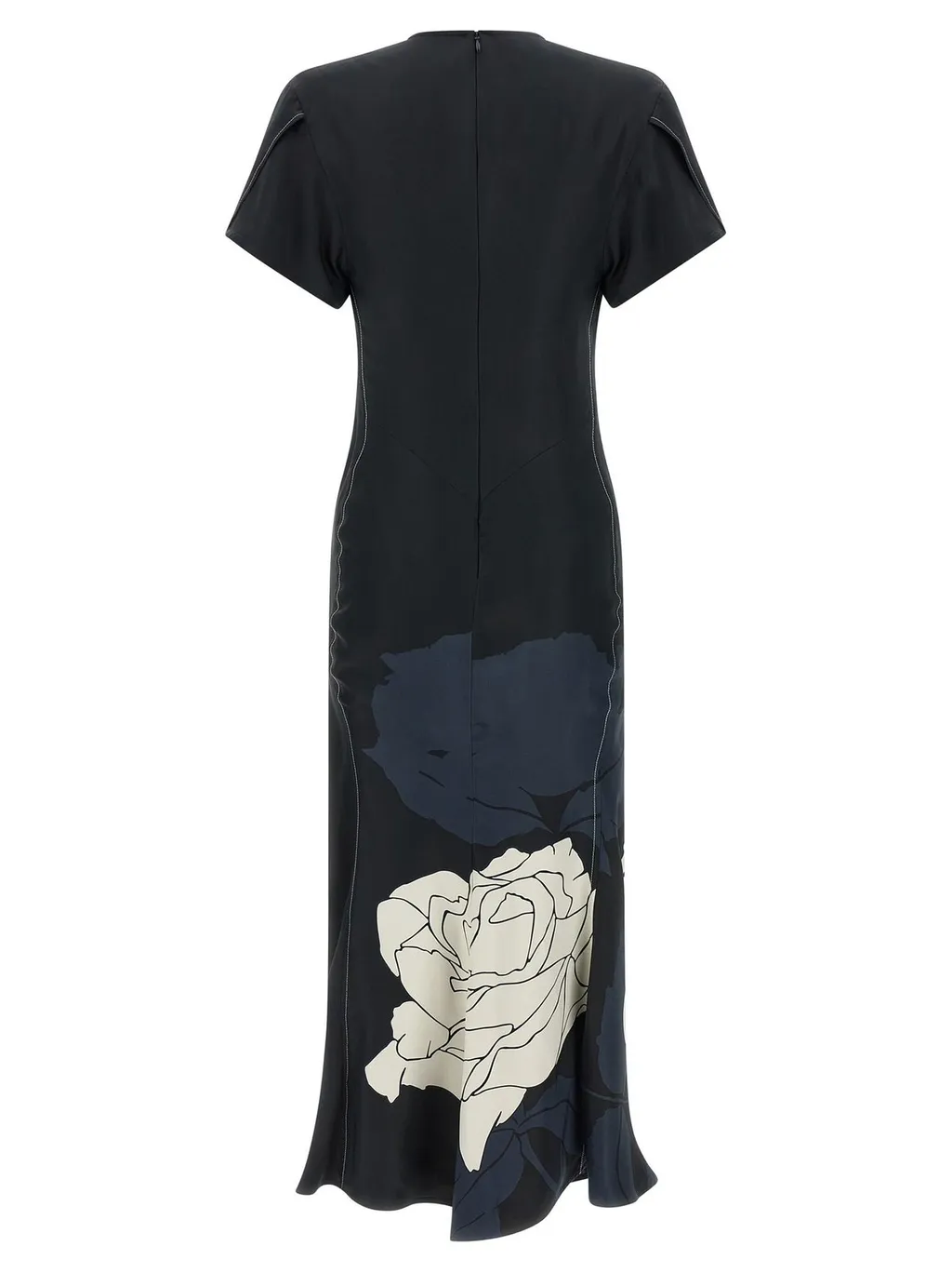 Victoria Beckham Eve Gathered Midi Dress