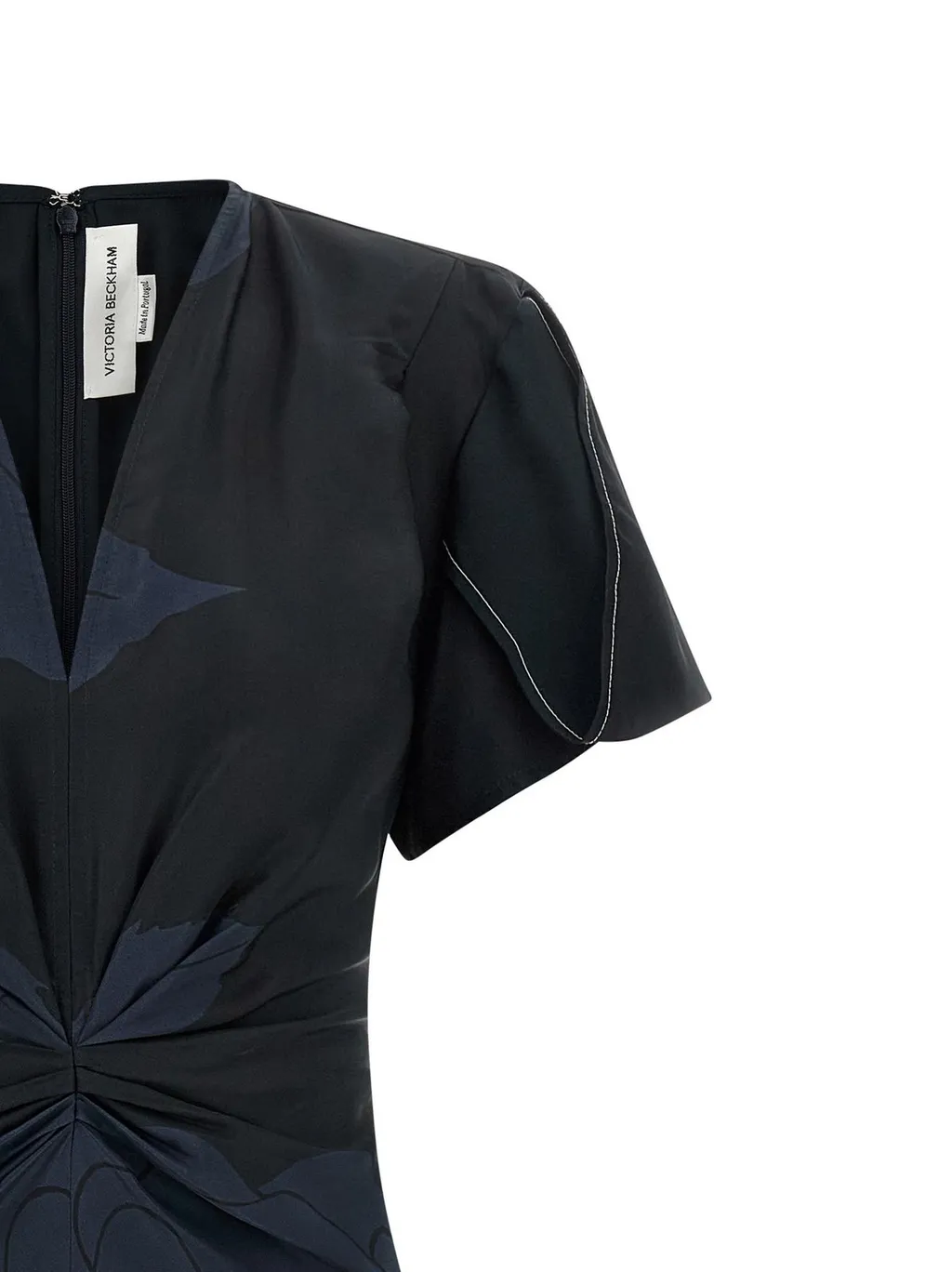 Victoria Beckham Eve Gathered Midi Dress