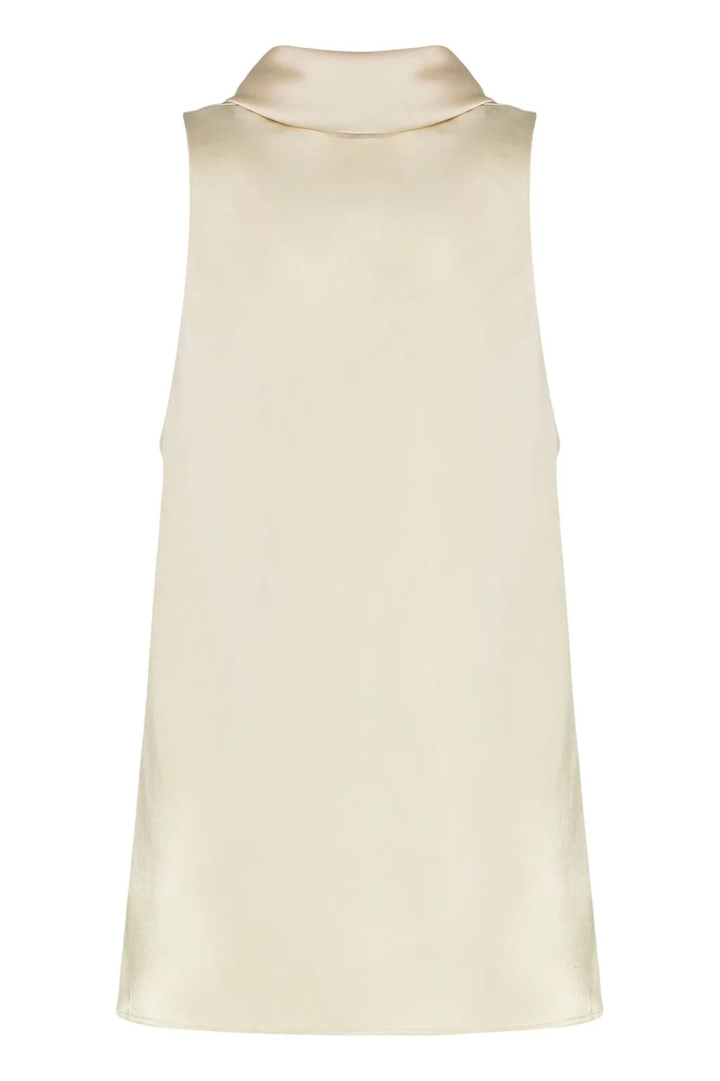 Vince Draped Scarf-Neck Top