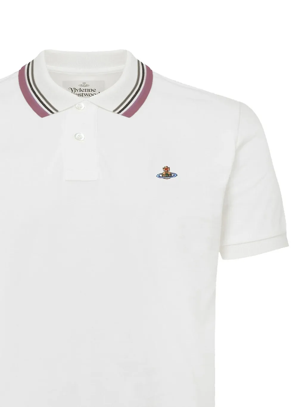 Vivienne Westwood Logo Embroidered Short Sleeve Polo Shirt