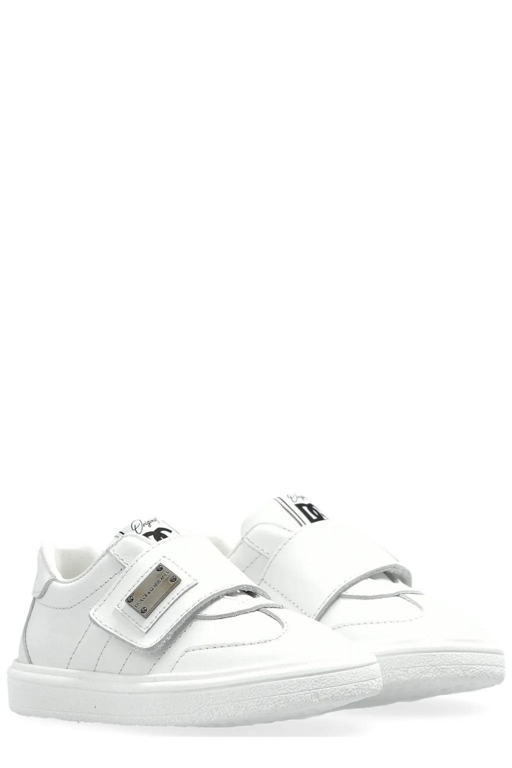Dolce & Gabbana Kids Logo Plaque Touch-Strap Sneakers