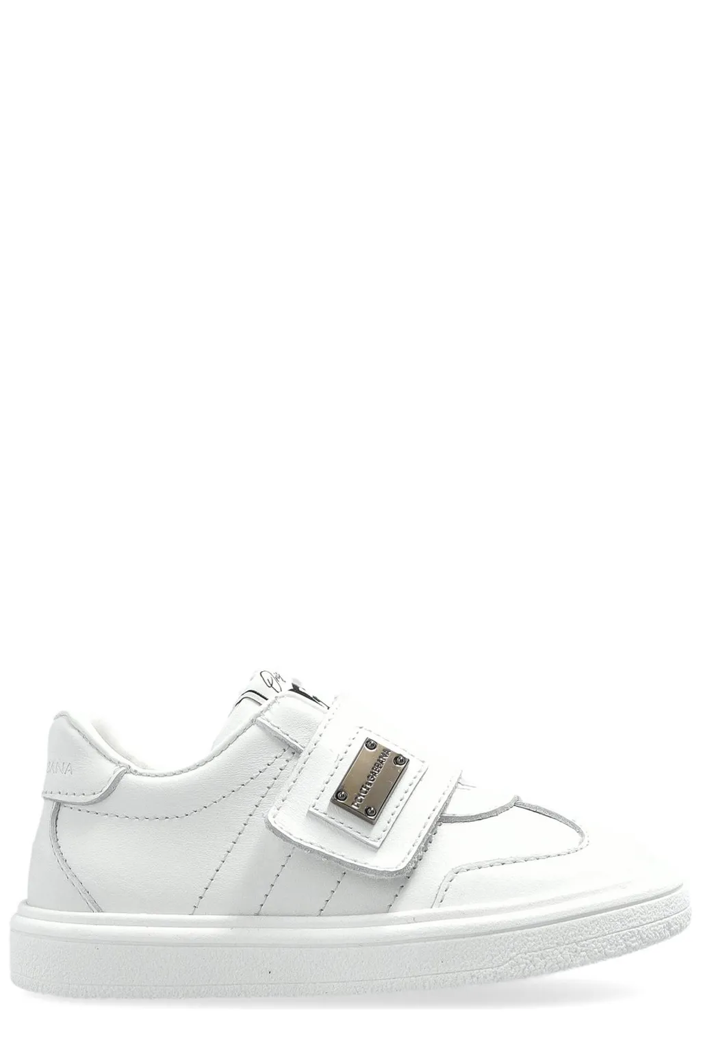 Dolce & Gabbana Kids Logo Plaque Touch-Strap Sneakers