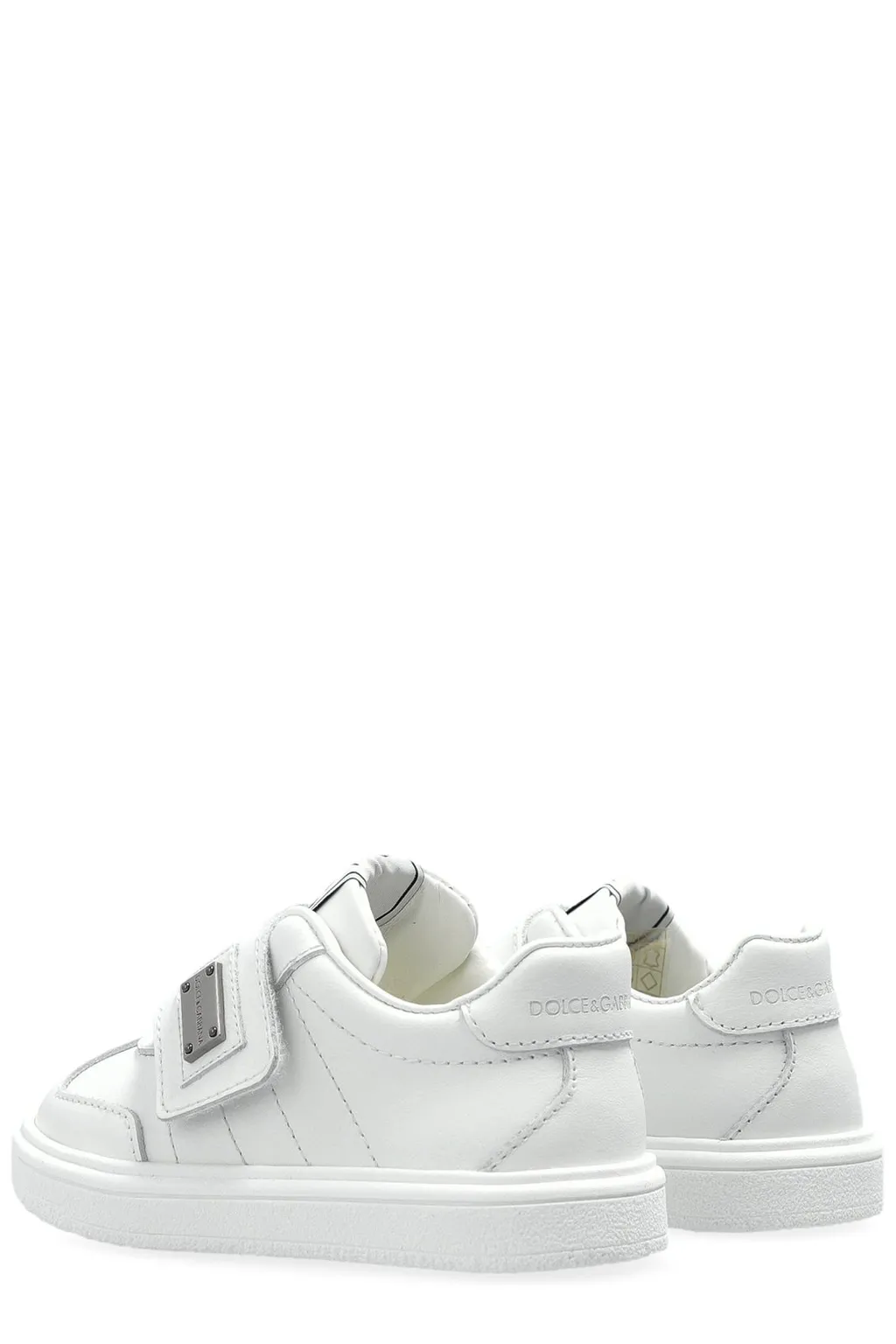 Dolce & Gabbana Kids Logo Plaque Touch-Strap Sneakers