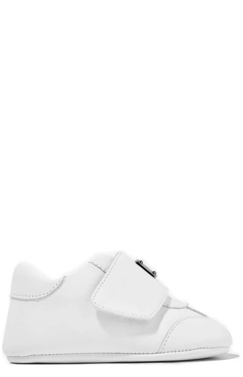 Dolce & Gabbana Kids Logo Plaque Round Toe Sneakers