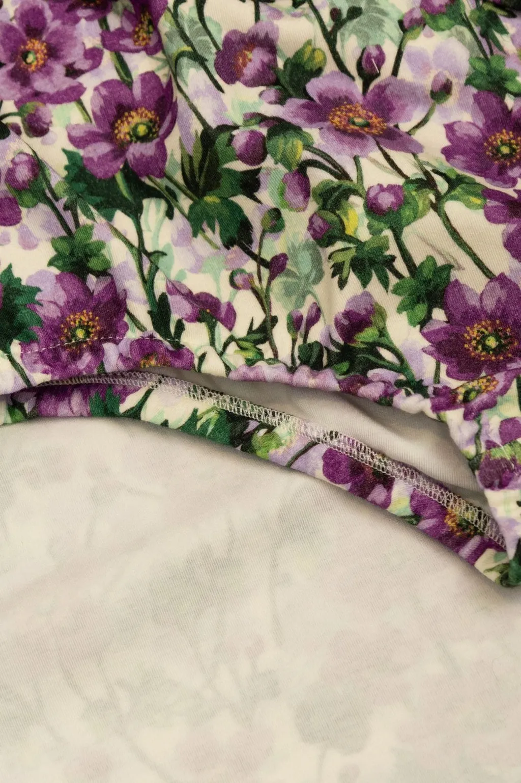 Dolce & Gabbana Kids Violets-Print Interlock Dress