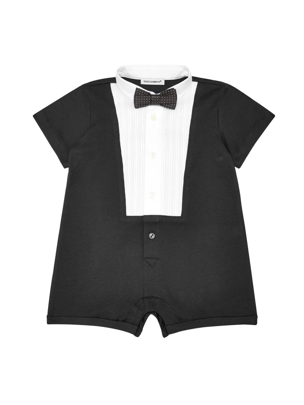 Dolce & Gabbana Kids Bow-Detailed Tuxedo Onesie