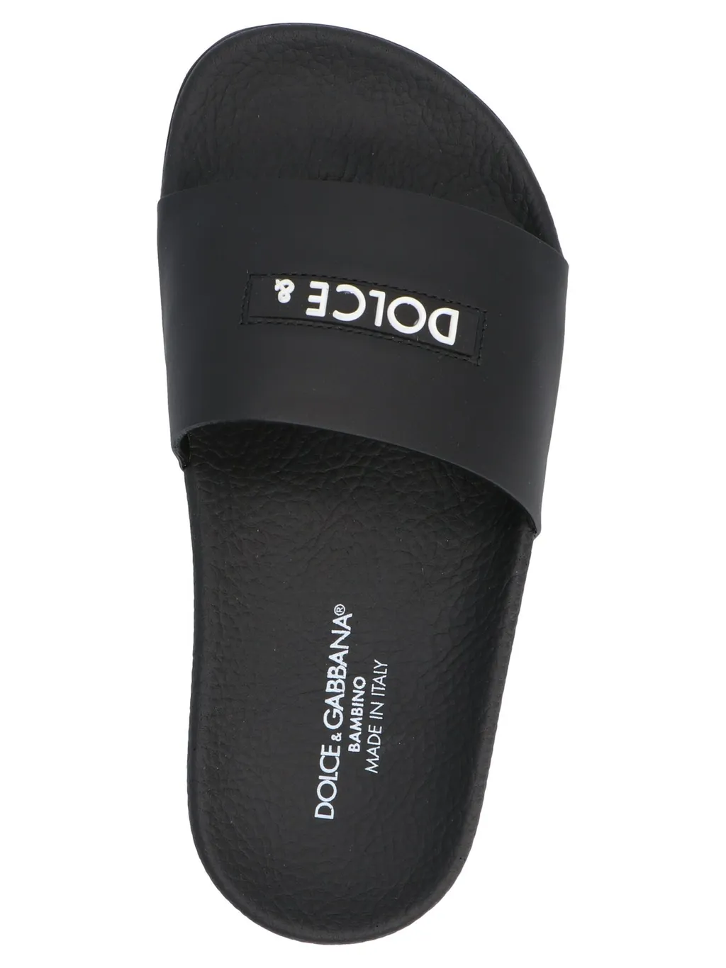Dolce & Gabbana Kids Logo Embossed Slides