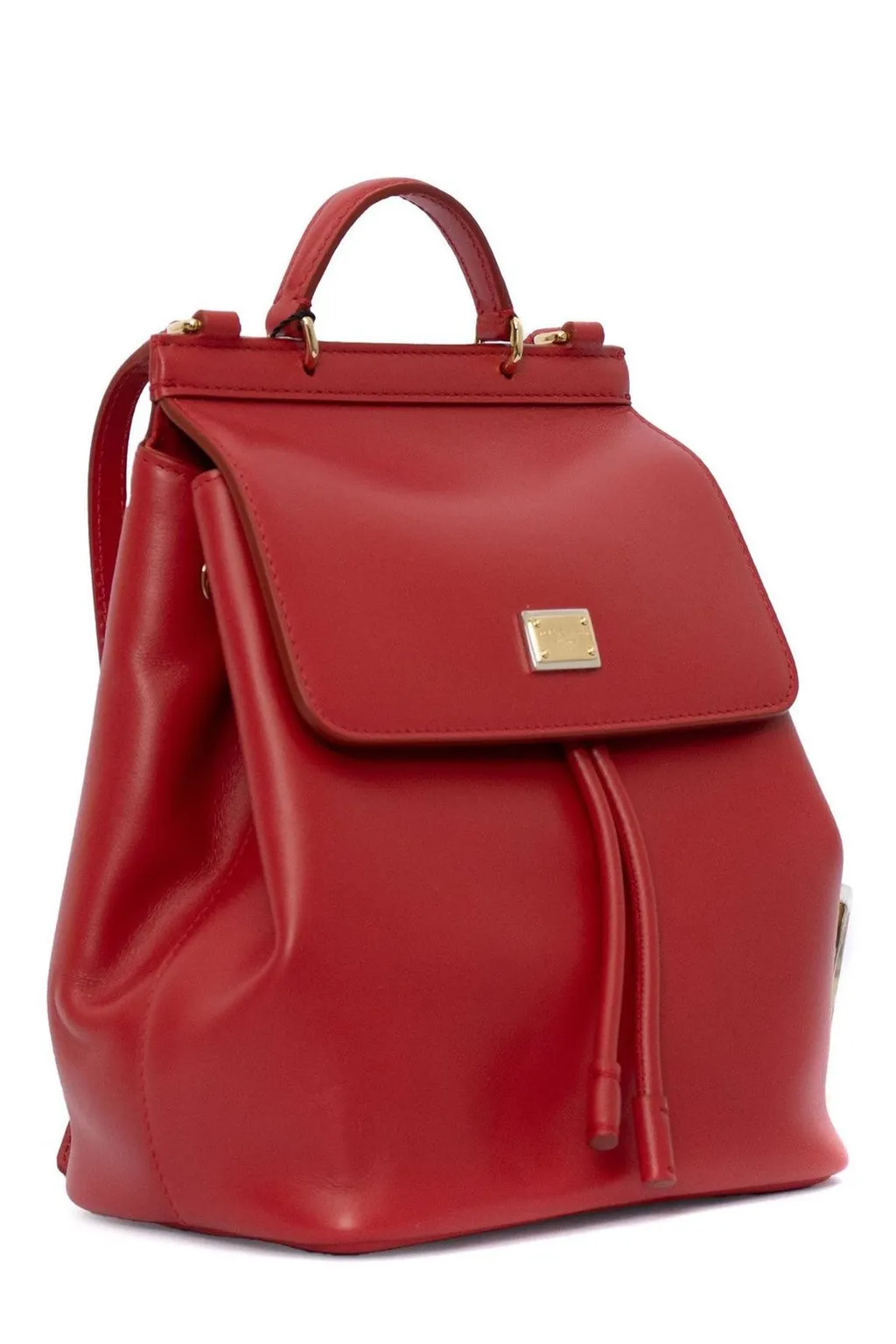 Dolce & Gabbana Kids Drawstring Logo Plaque Backpack