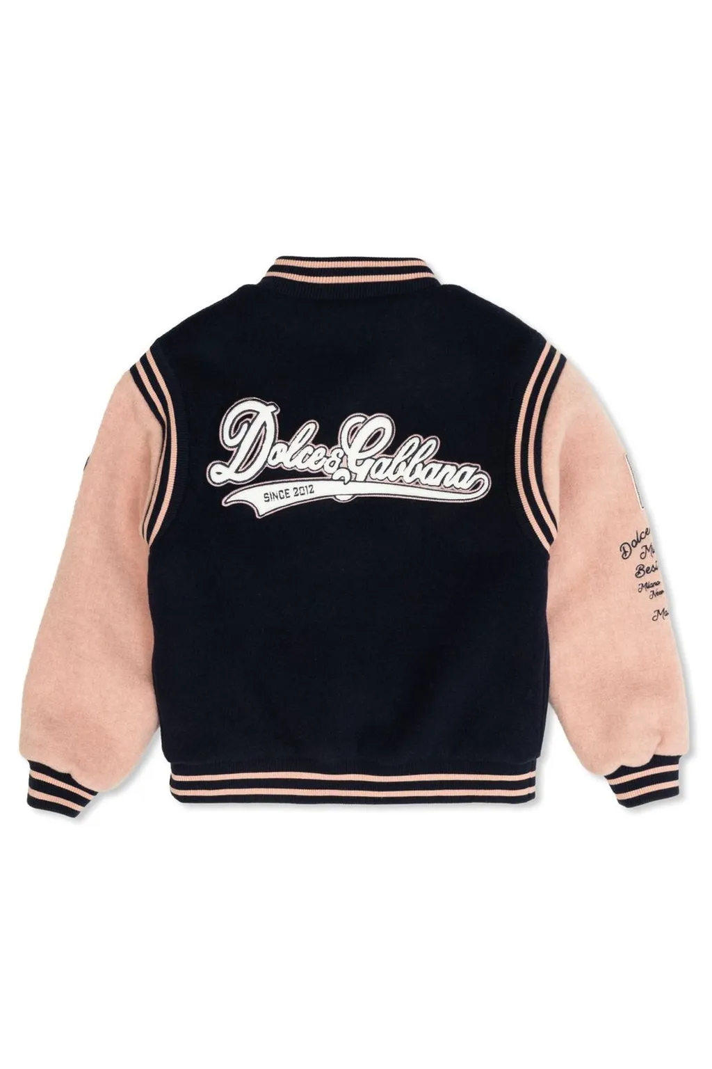 Dolce & Gabbana Kids Long Cloth Bomber Jacket