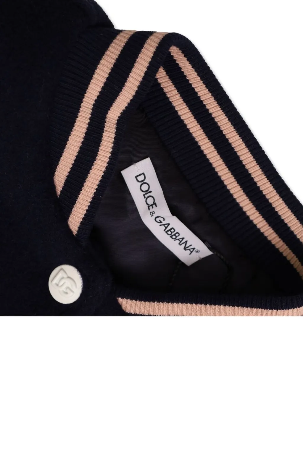 Dolce & Gabbana Kids Long Cloth Bomber Jacket