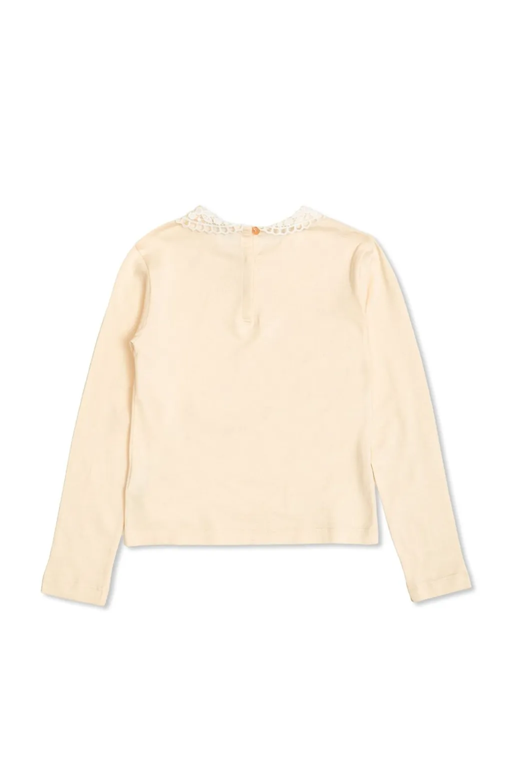 Dolce & Gabbana Kids Lace-Detailed Logo Detail T-Shirt