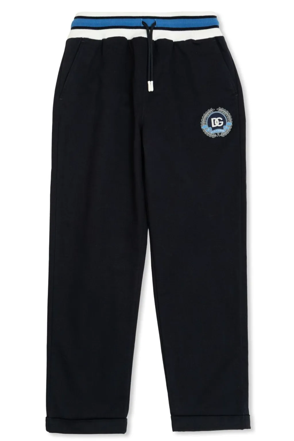 Dolce & Gabbana Kids Logo-Embroidered Elasticated Waistband Trousers