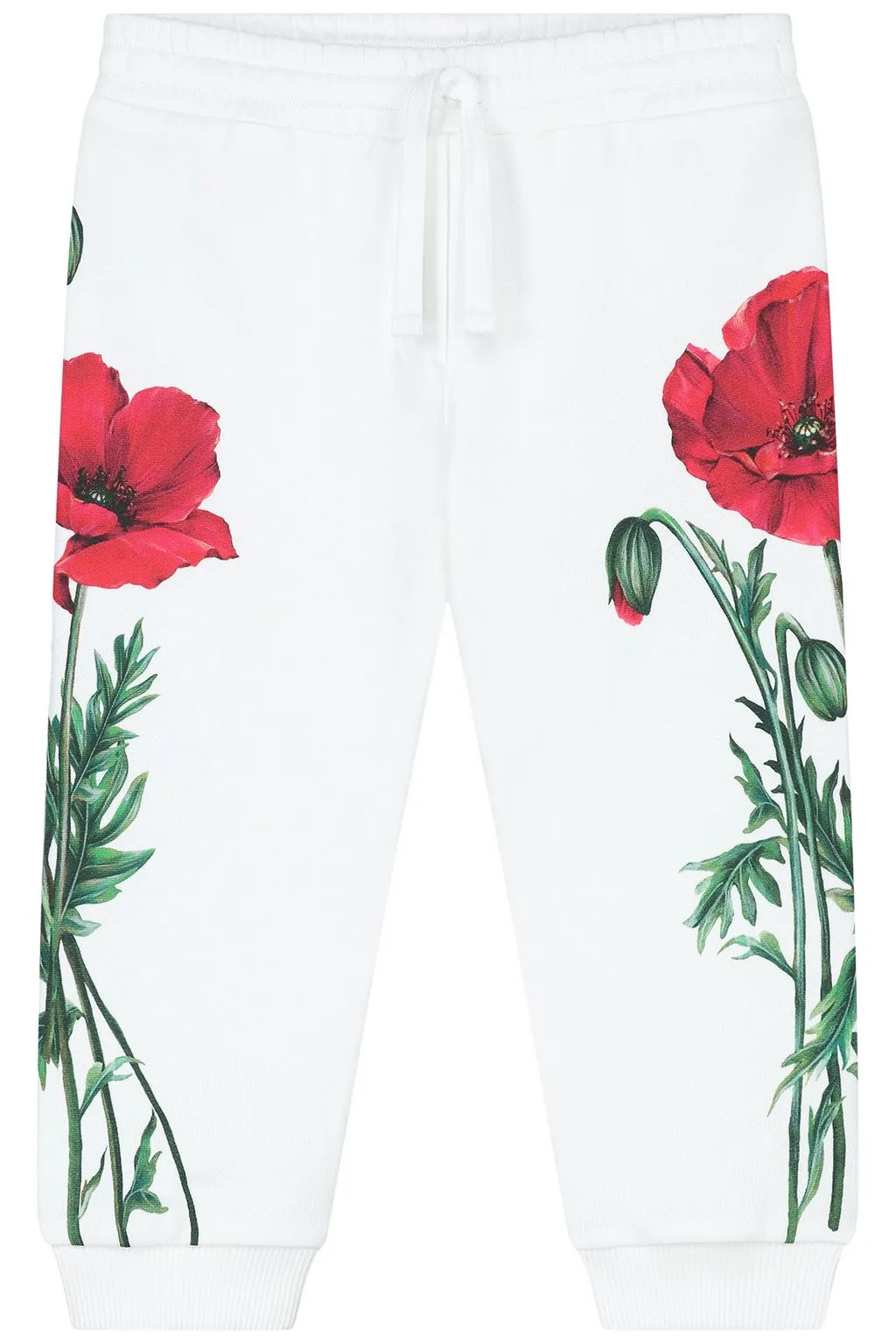 Dolce & Gabbana Kids Floral Printed Drawstring Joggers