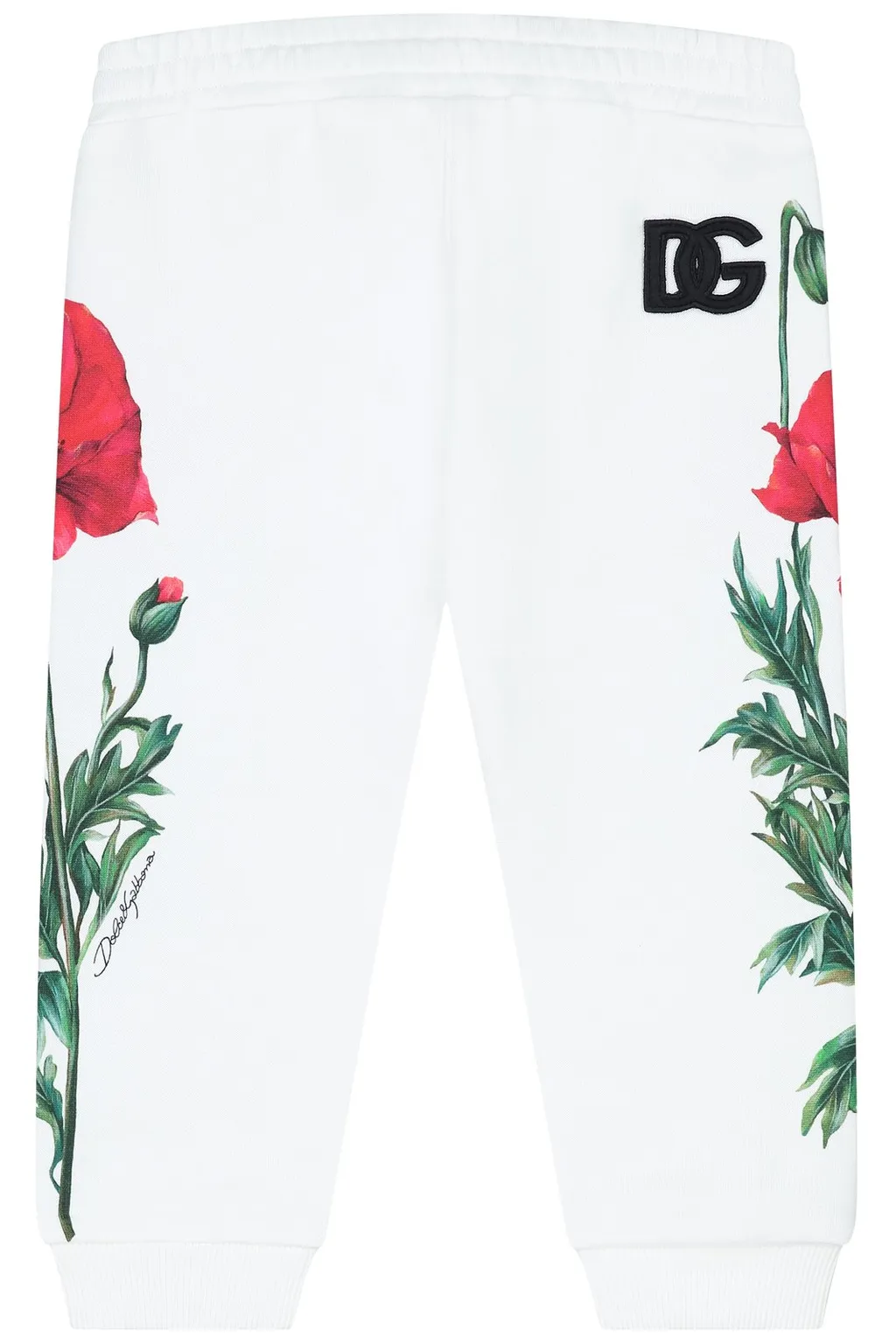 Dolce & Gabbana Kids Floral Printed Drawstring Joggers