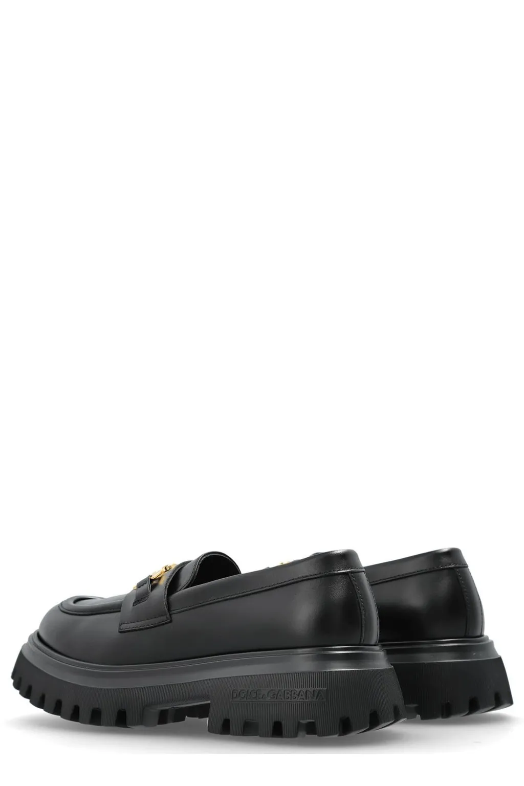 Dolce & Gabbana Kids Logo Plaque Loafers