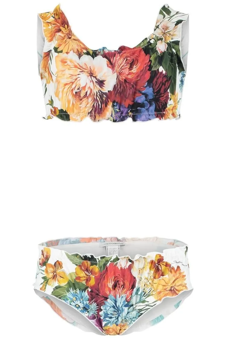 Dolce & Gabbana Kids Dolce & Gabbana Kids Flower-Print Bikini