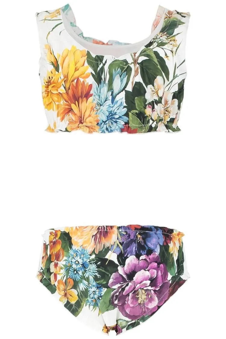 Dolce & Gabbana Kids Dolce & Gabbana Kids Flower-Print Bikini