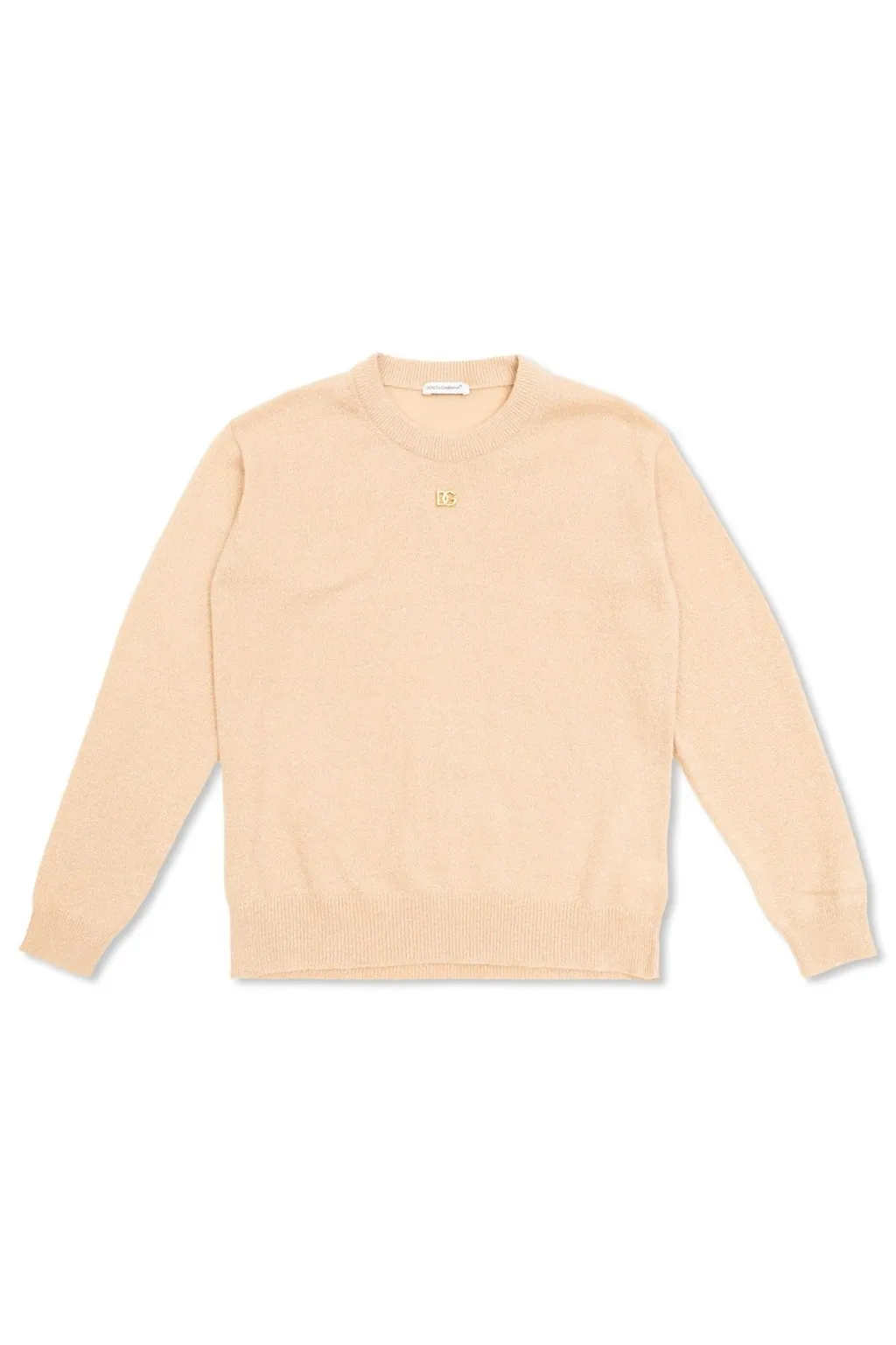 Dolce & Gabbana Kids Logo-Plaque Crewneck Jumper