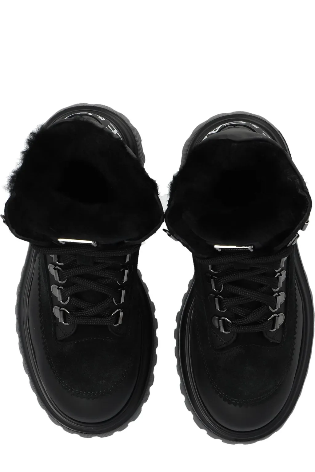 Dolce & Gabbana Kids Logo Printed Lace-Up Boots