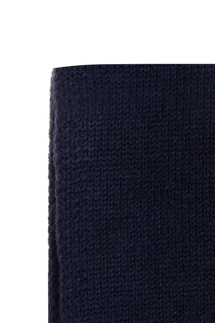 Dolce & Gabbana Kids Dg Patch Embroidered Knitted Scarf