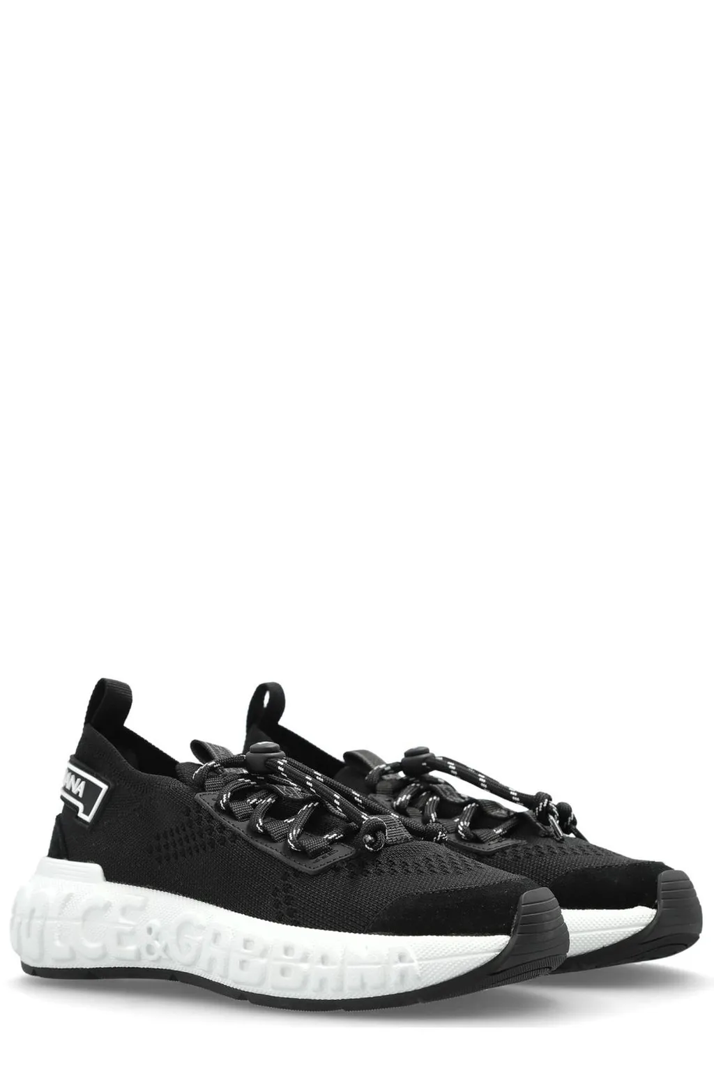 Dolce & Gabbana Kids Round-Toe Lace-Up Sneakers