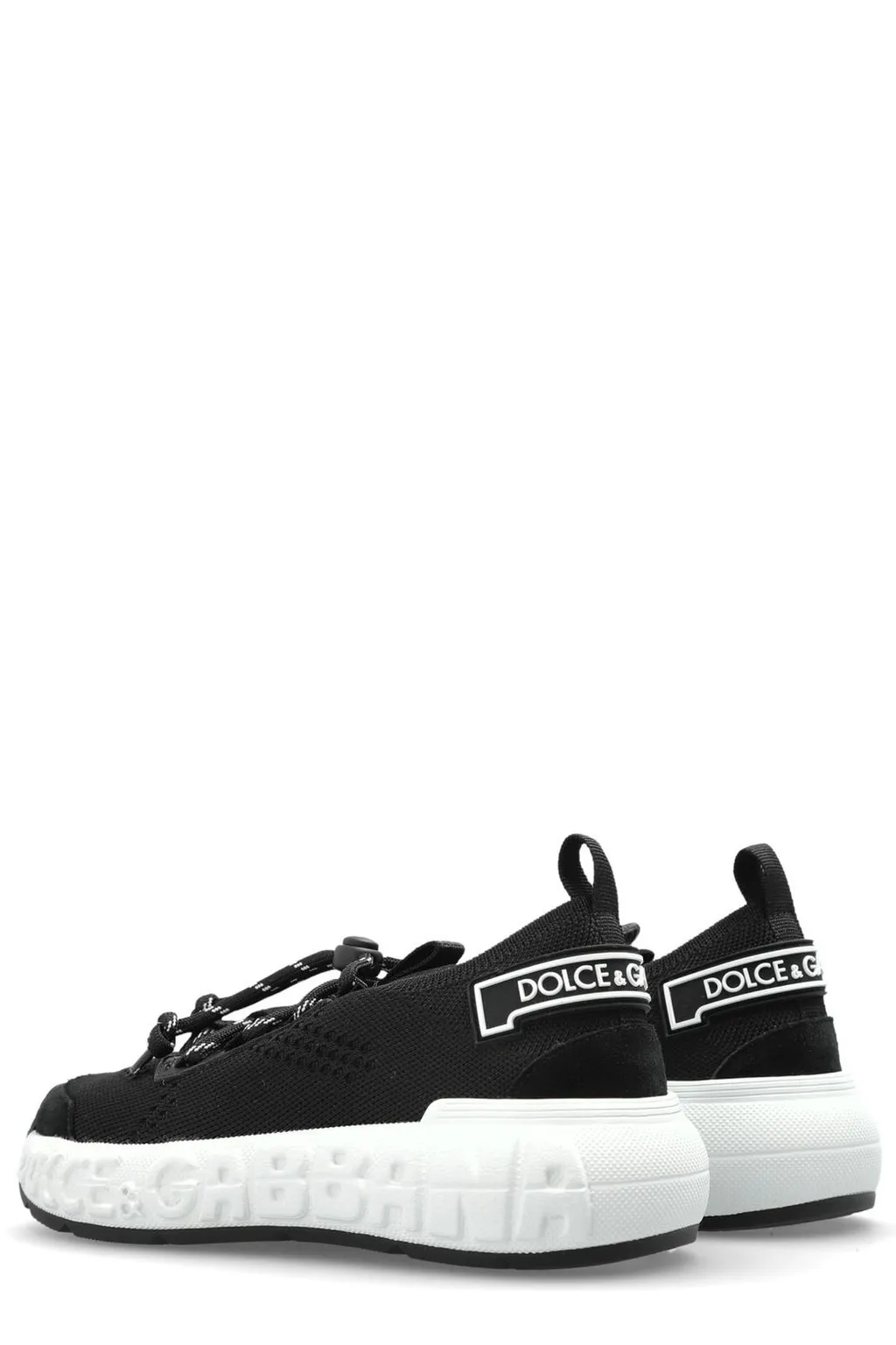 Dolce & Gabbana Kids Round-Toe Lace-Up Sneakers