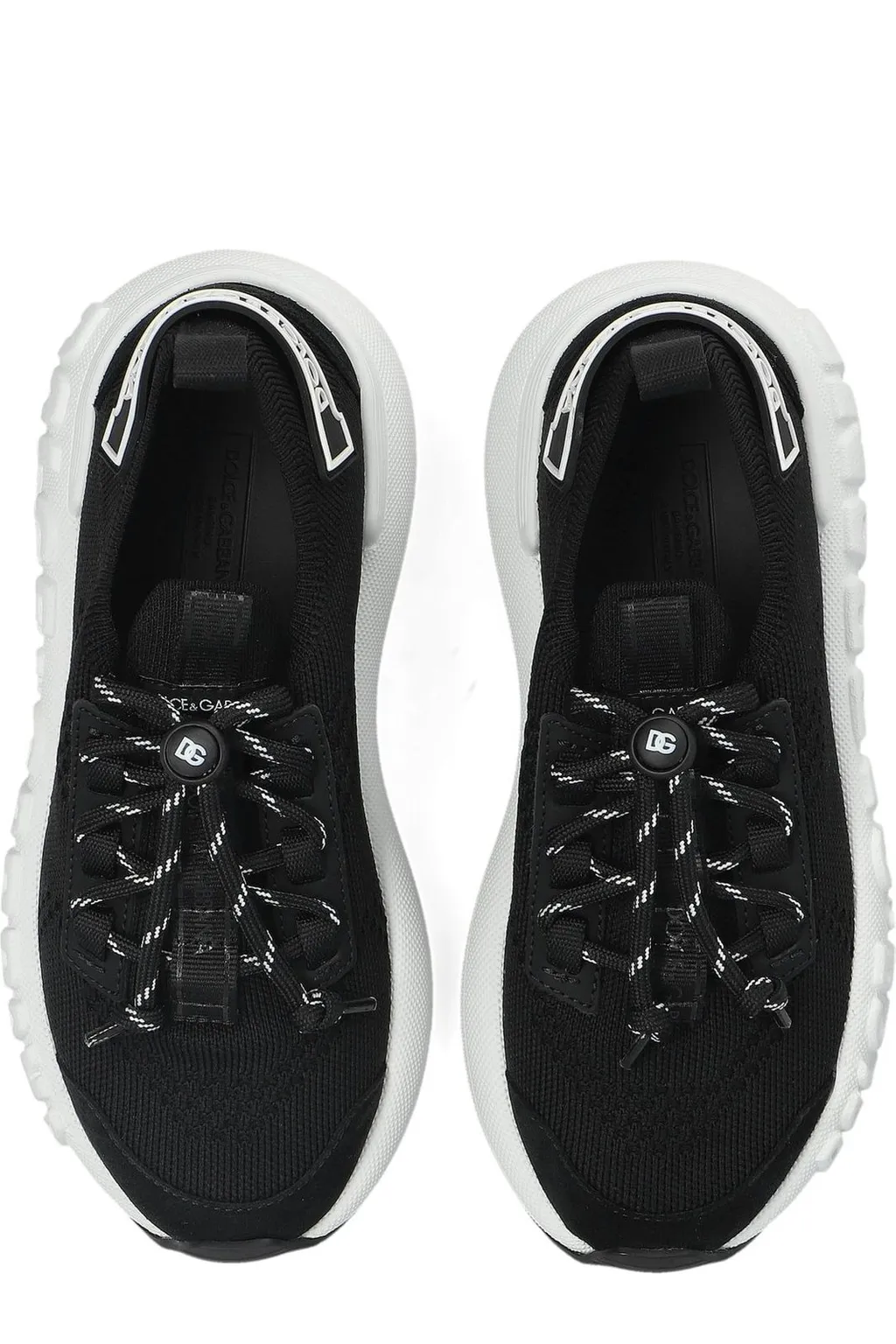 Dolce & Gabbana Kids Round-Toe Lace-Up Sneakers
