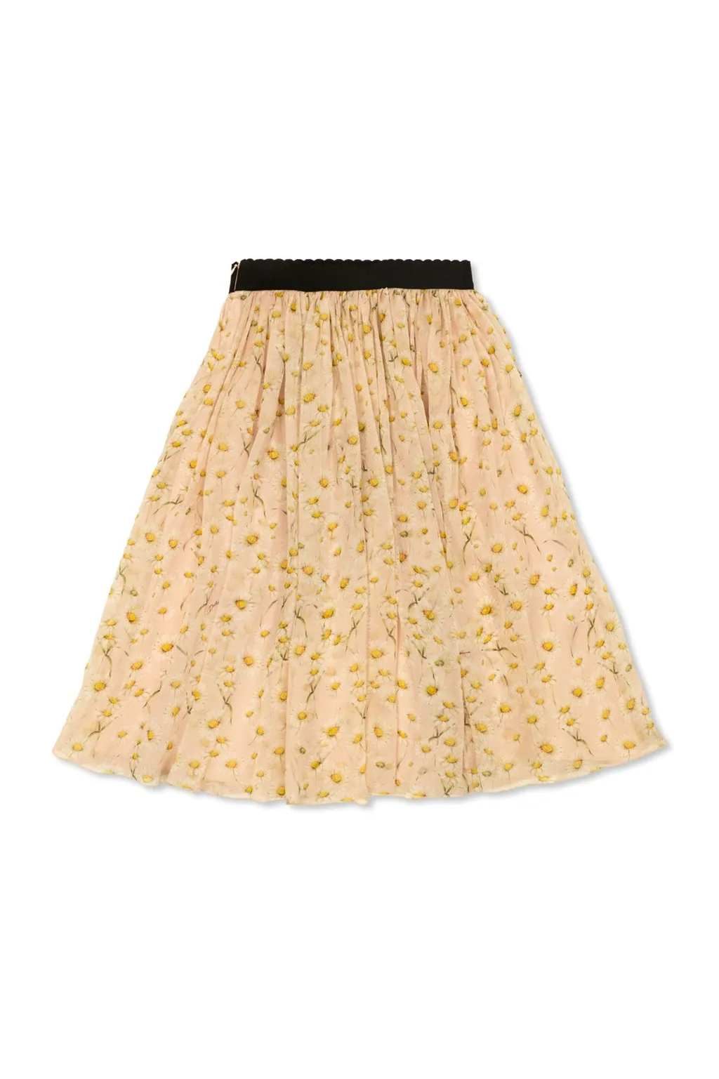 Dolce & Gabbana Kids Daisy-Printed A-Line Skirt