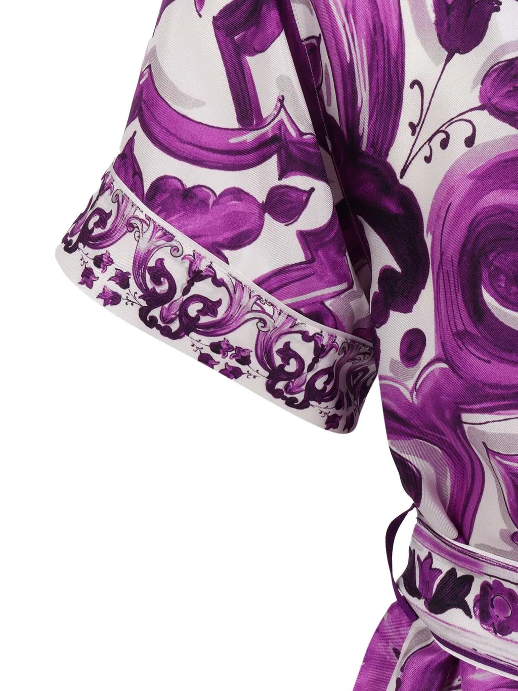 Dolce & Gabbana Kids Majolica Printed Twill Shirt