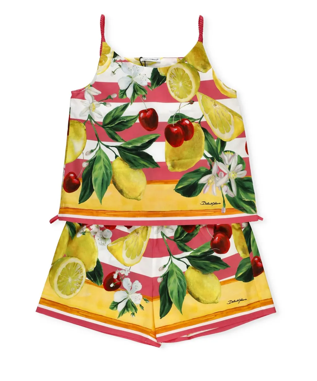 Dolce & Gabbana Kids All-Over Printed Short Set