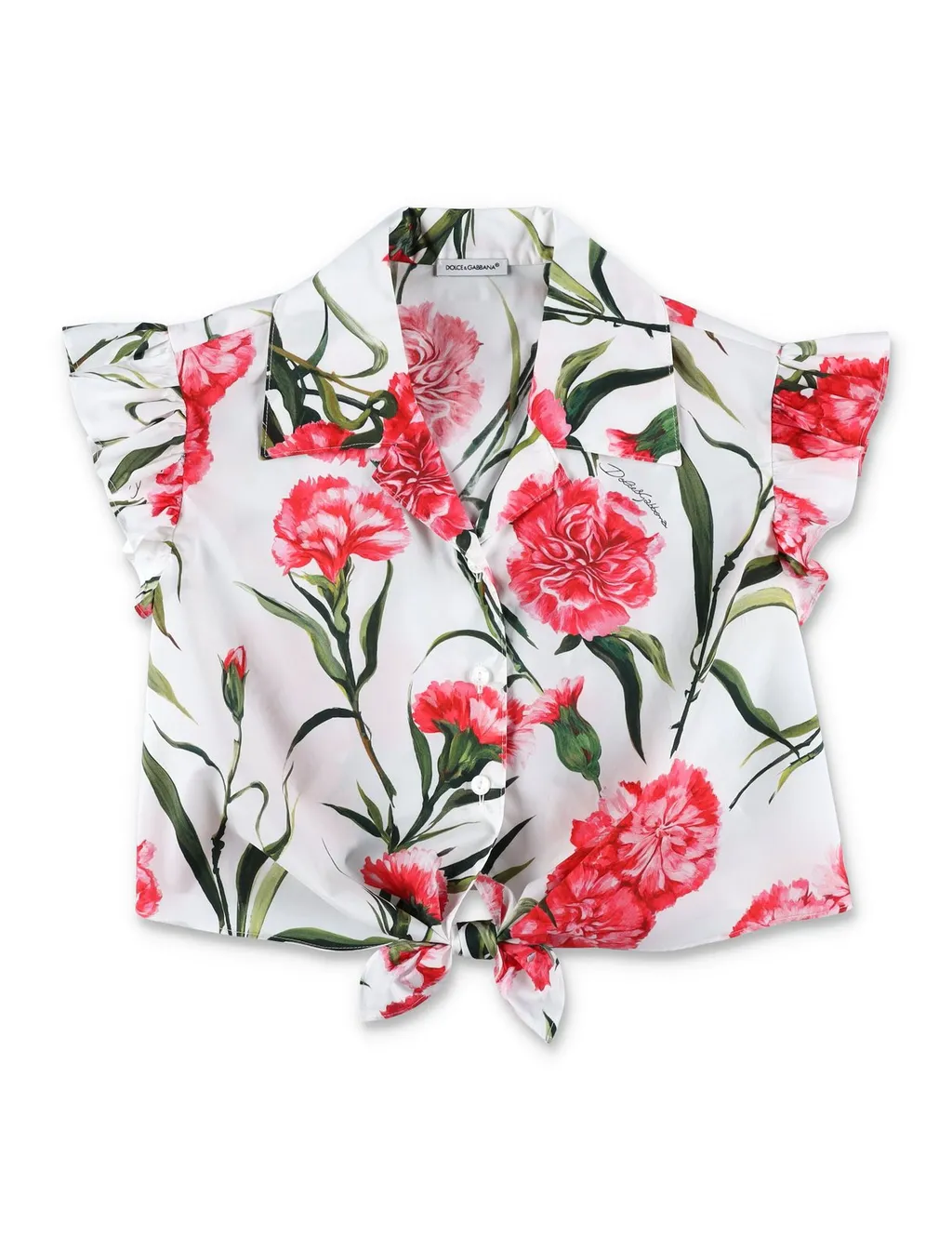 Dolce & Gabbana Kids Floral Printed Sleeveles Shirt