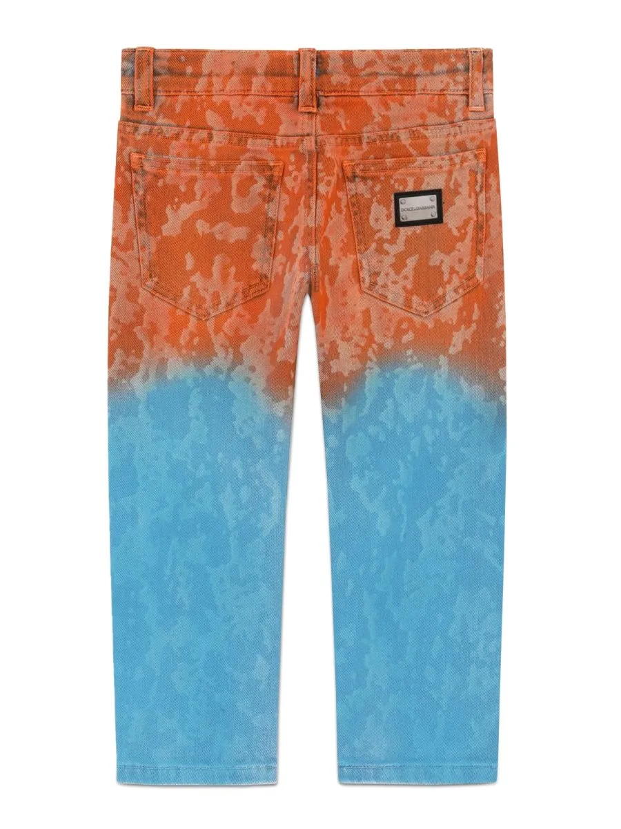 Dolce & Gabbana Kids Tie-Dyed Trousers
