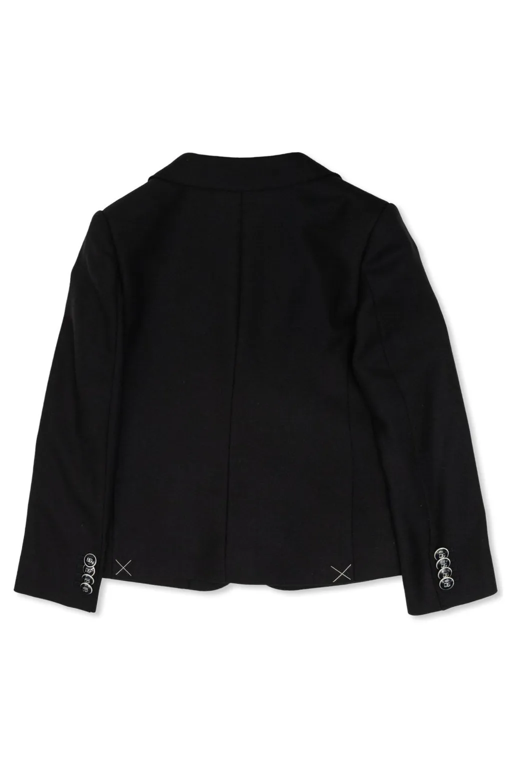 Dolce & Gabbana Kids V-Neck Logo Patch Blazer