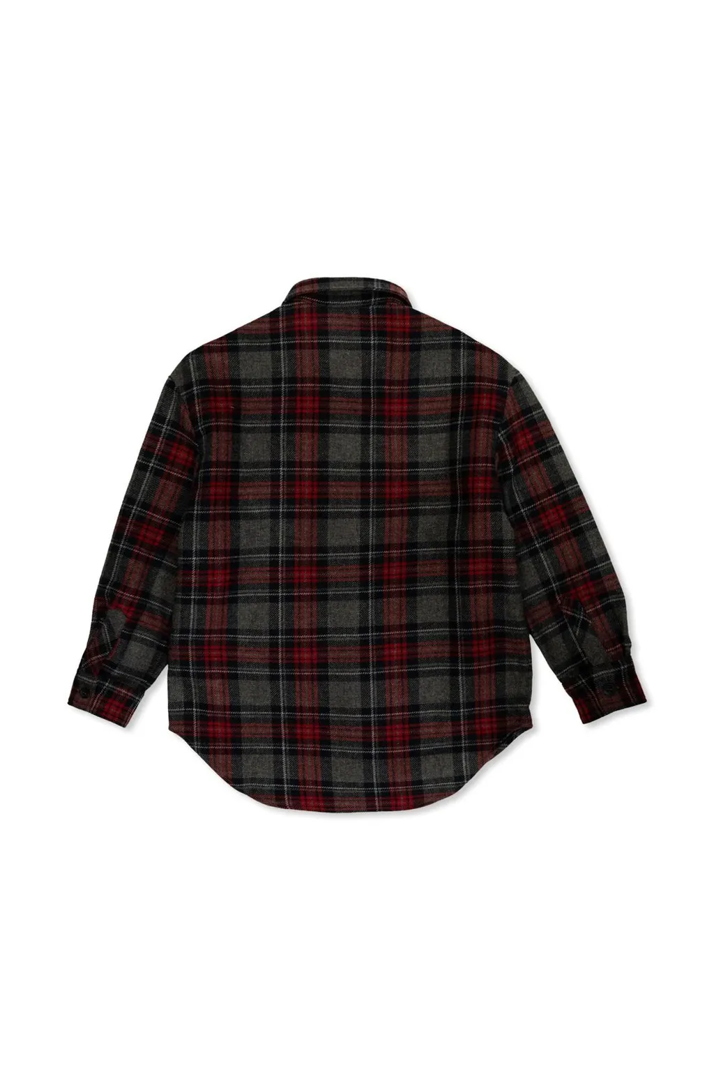 Dolce & Gabbana Kids Plaid-Check Curved Hem Shirt