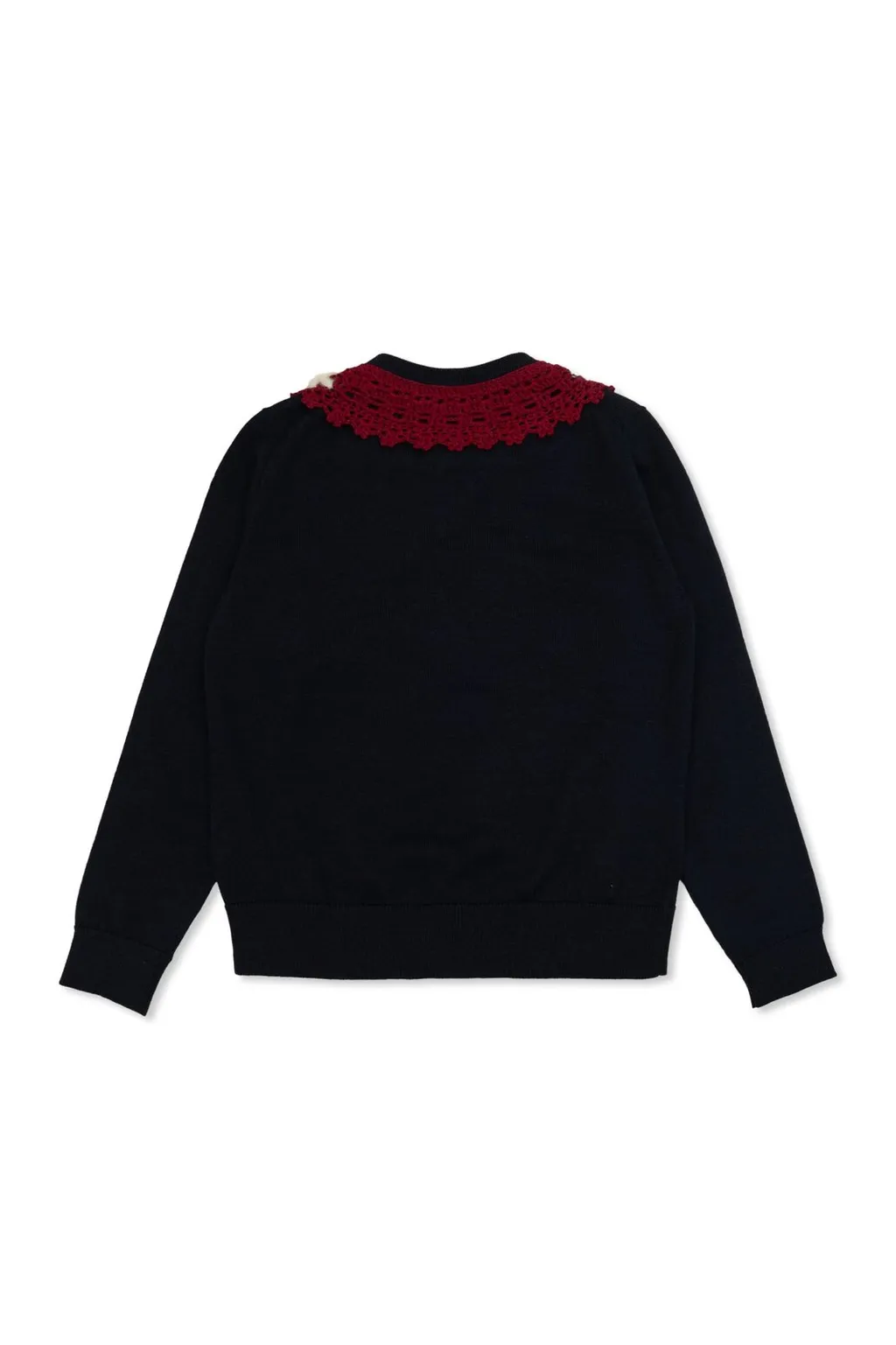 Dolce & Gabbana Kids Embroidered Crochet Cardigan