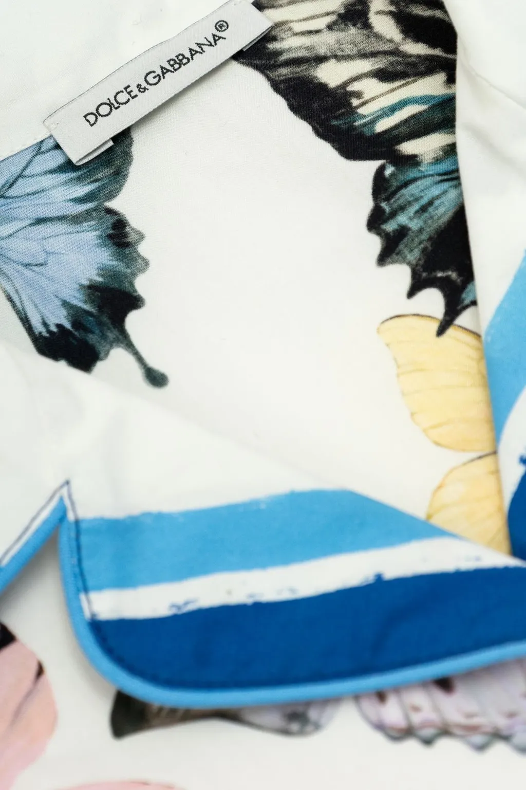 Dolce & Gabbana Kids Butterfly-Print Poplin Shirt