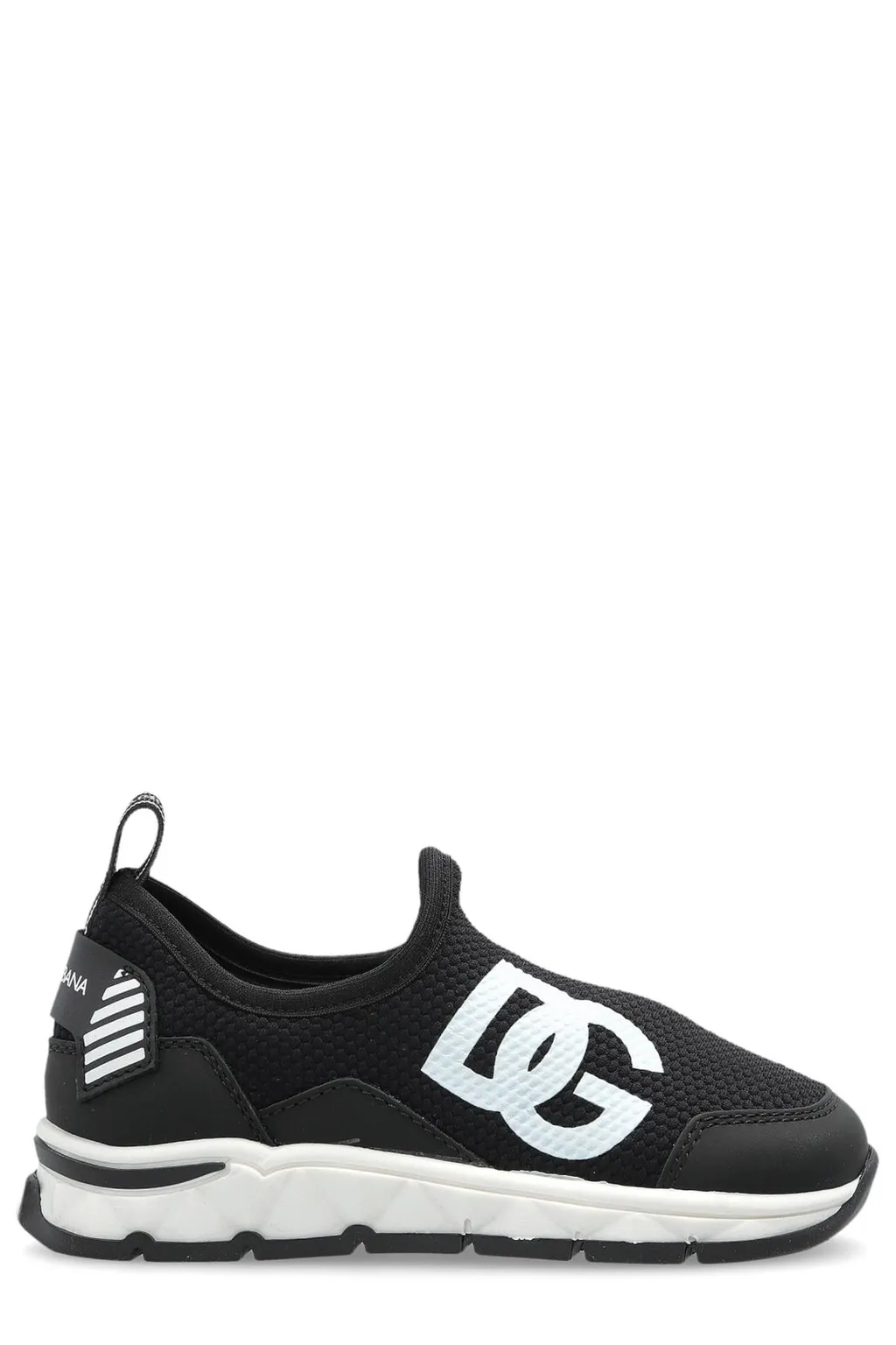 Dolce & Gabbana Kids Logo-Print Slip-On Sneakers