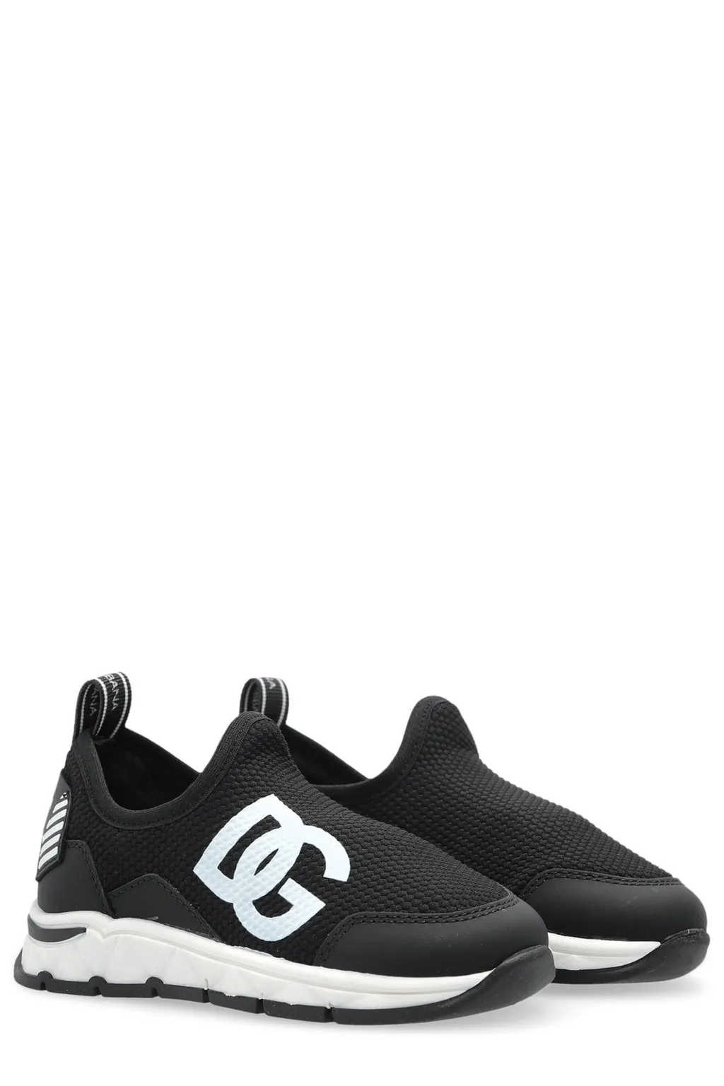 Dolce & Gabbana Kids Logo-Print Slip-On Sneakers