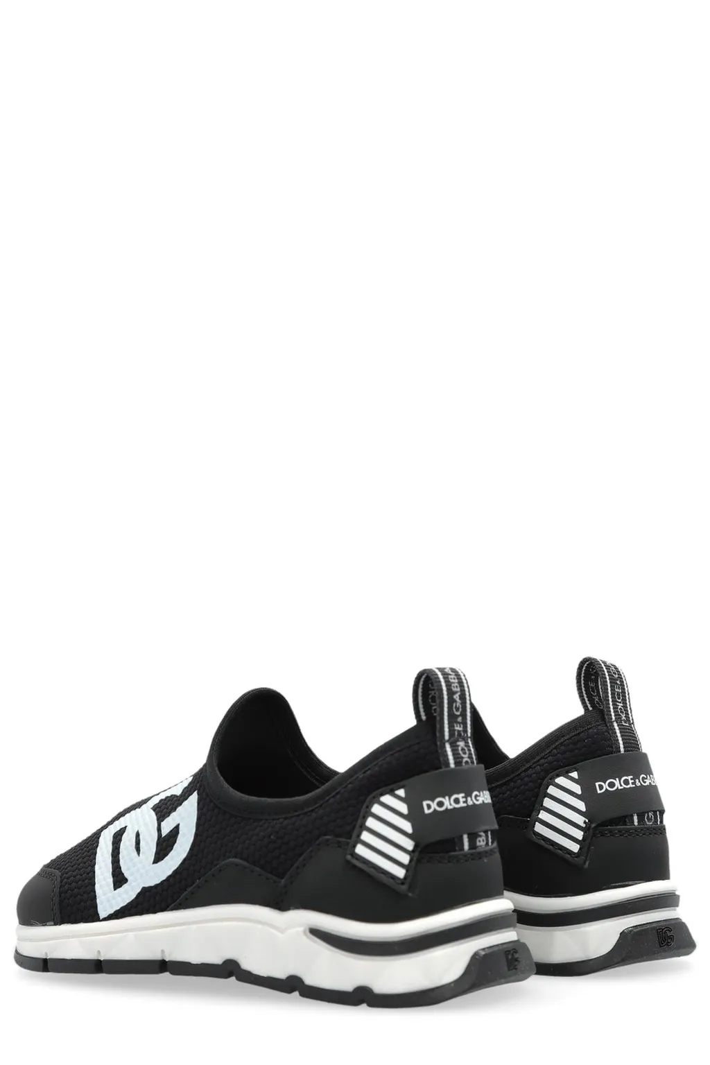 Dolce & Gabbana Kids Logo-Print Slip-On Sneakers
