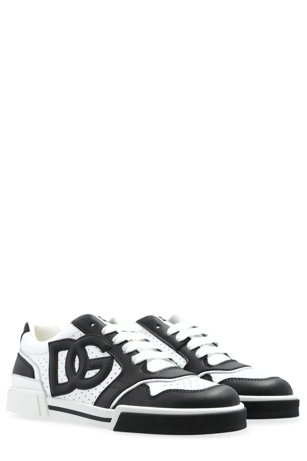 Dolce & Gabbana Kids Logo-Appliqué Lace-Up Sneakers