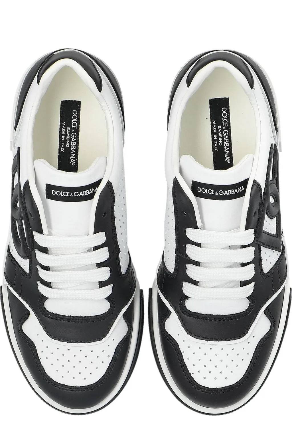 Dolce & Gabbana Kids Logo-Appliqué Lace-Up Sneakers
