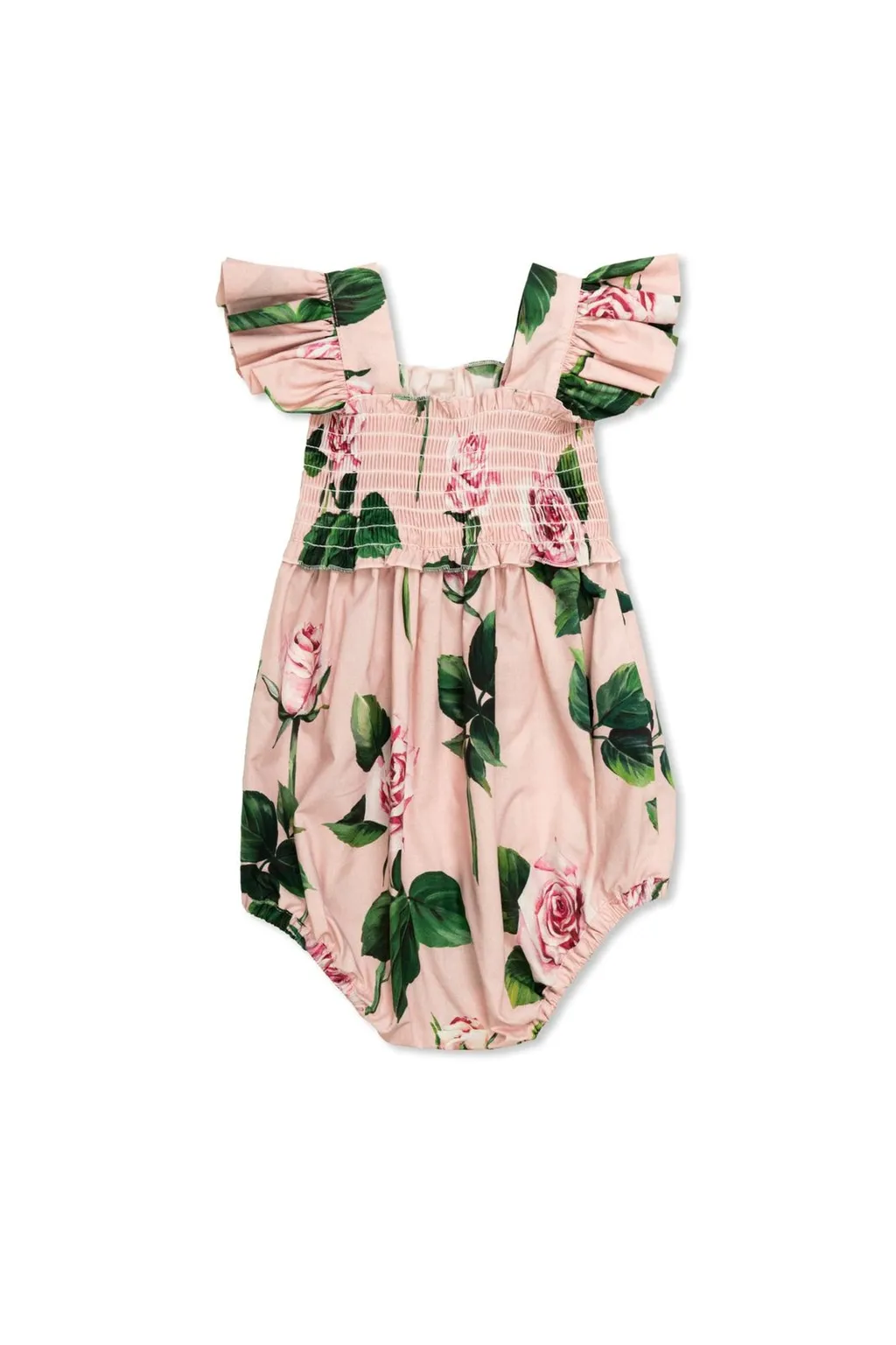 Dolce & Gabbana Kids Floral Printed Ruffled Dress