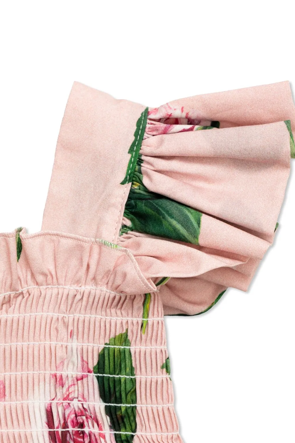 Dolce & Gabbana Kids Floral Printed Ruffled Dress