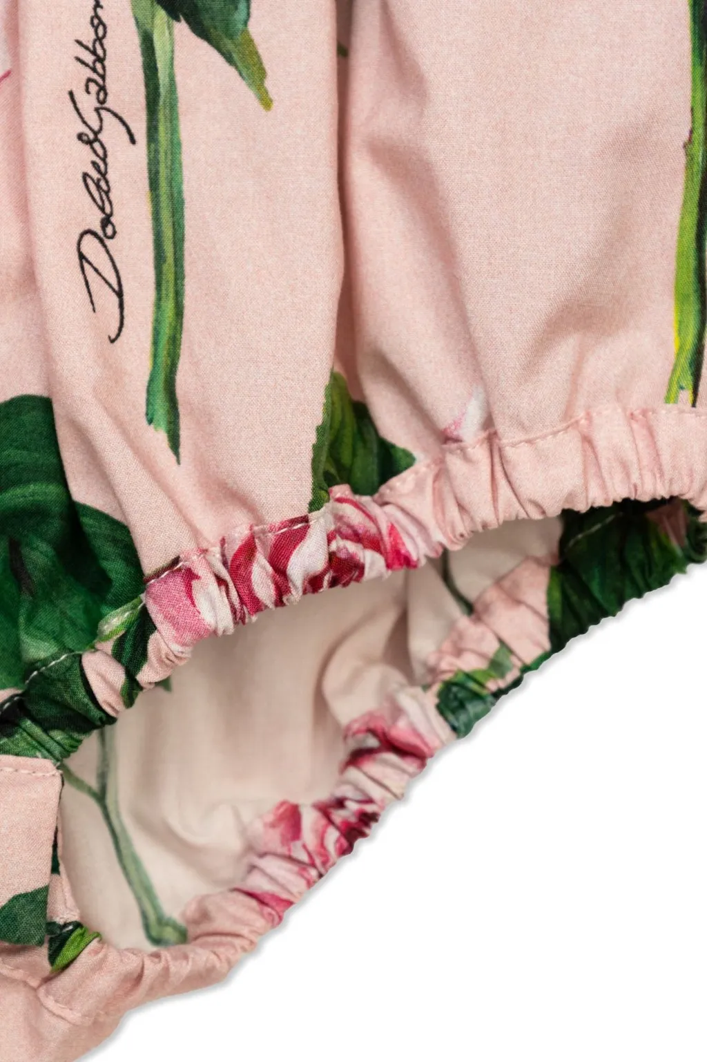 Dolce & Gabbana Kids Floral Printed Ruffled Dress
