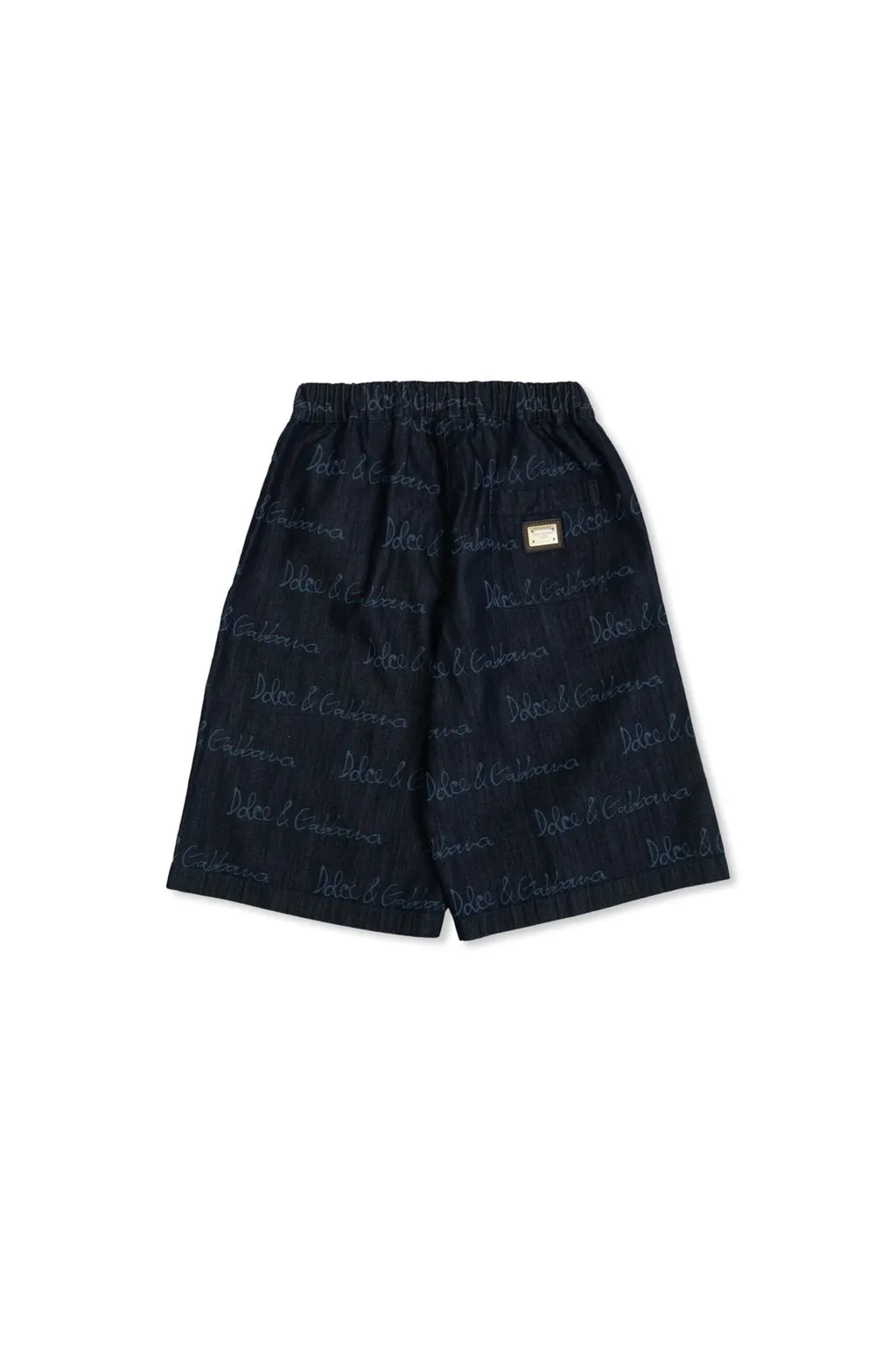 Dolce & Gabbana Kids Logo-Printed Denim Shorts