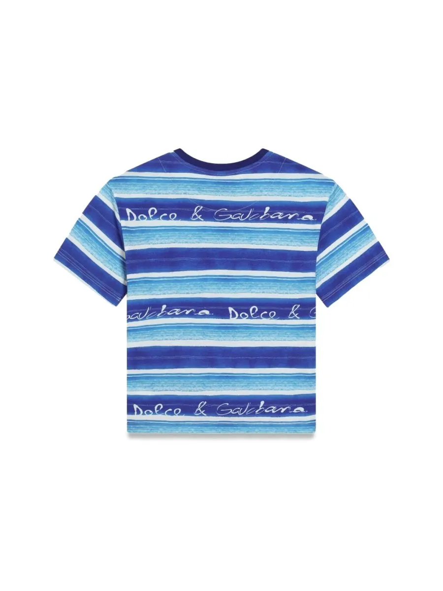 Dolce & Gabbana Logo Stripe T-Shirt