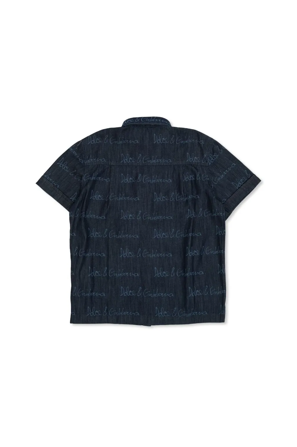 Dolce & Gabbana Kids Denim Logo Shirt